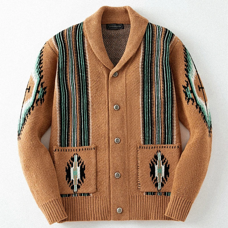 New Men's Wool Outwear 2024 Winter Jacquard Thickness Sweater Coats Streetwear Fashion Autumn Male Long Sleeve Button Jackets
New Men's Wool Outwear 2024 Winter Jacquard Thickness Sweater Coats Streetwear Fashion Autumn Male Long Sleeve Button Jackets