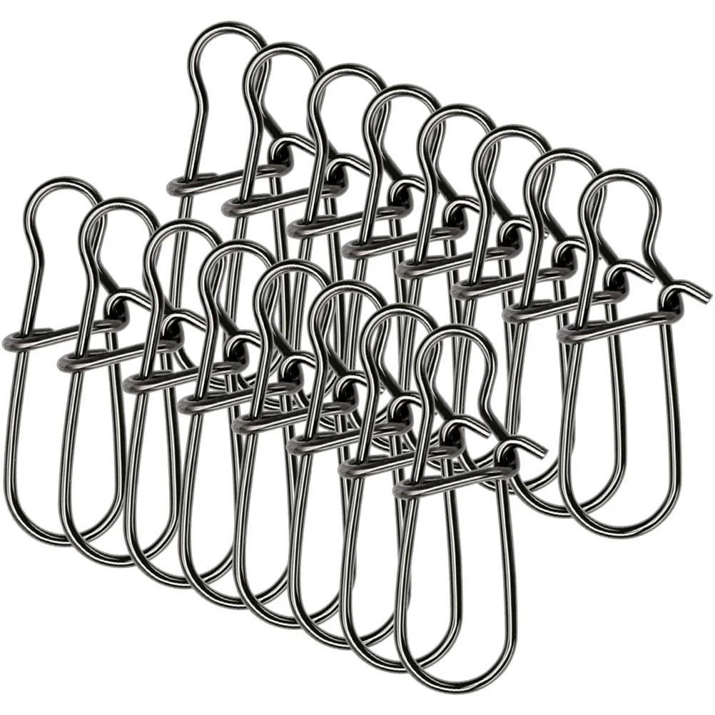 100 Pcs Lure Pin Hook Portable Fishing Snaps Supply Wear Resistant Clips Outdoor Wear-resistant Duo Lock Sturdy
100 Pcs Lure Pin Hook Portable Fishing Snaps Supply Wear Resistant Clips Outdoor Wear-resistant Duo Lock Sturdy