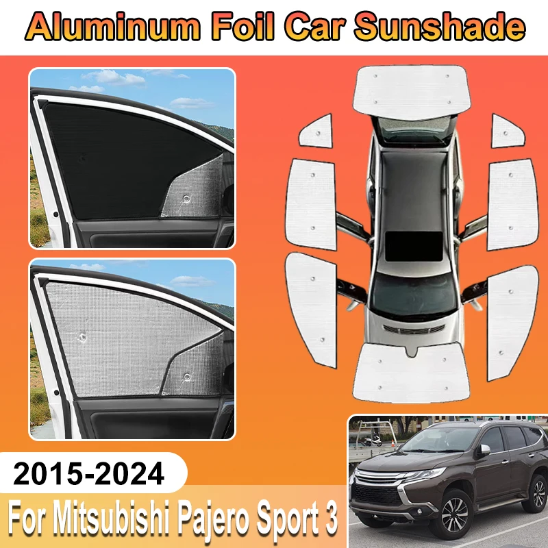 For Mitsubishi Pajero Sport 3 Accessories KR KS QE QF 2015-2024 Car Al Foil Sun Shades Window Covers Aluminium Foil UV Protector
For Mitsubishi Pajero Sport 3 Accessories KR KS QE QF 2015-2024 Car Al Foil Sun Shades Window Covers Aluminium Foil UV Protector