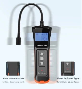 Handheld Industrial Combustible Gas Leak Detector, Portable Natural Gas & Liquefied Gas Leak Alarm Tester
Handheld Industrial Combustible Gas Leak Detector, Portable Natural Gas & Liquefied Gas Leak Alarm Tester