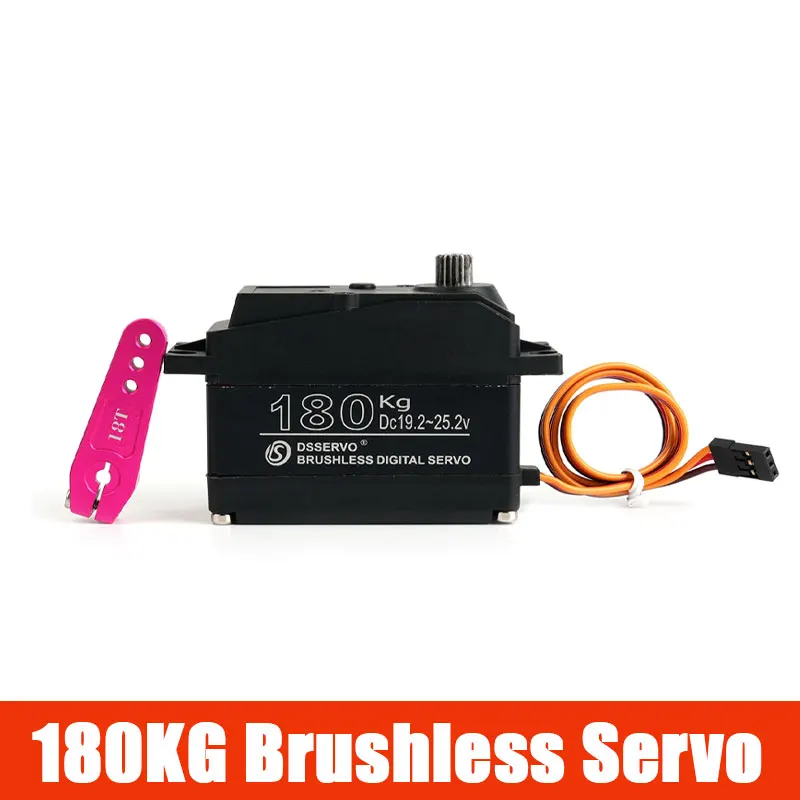 BLS51180 180KG Brushless Digital Servo 24V High Torque Metal Gear 180 270 Degree Waterproof for 1/5 RC Crawler Heavy Duty Robot
BLS51180 180KG Brushless Digital Servo 24V High Torque Metal Gear 180 270 Degree Waterproof for 1/5 RC Crawler Heavy Duty Robot