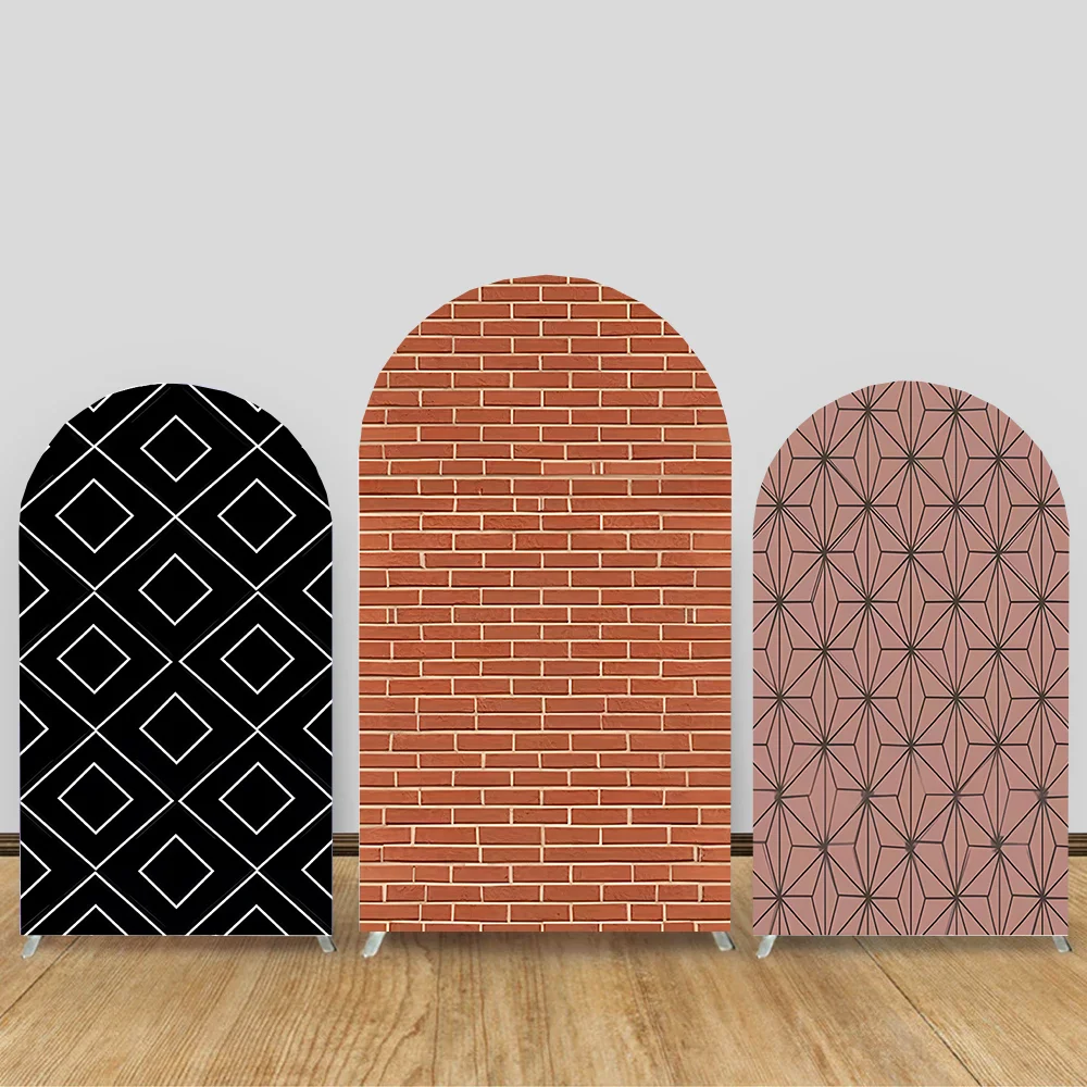 Red Brick Wall Arch Backdrop Covers Kid Birthday Party Decor Stretchy Arched Cover for Baby Shower Wedding Balloon Prop
Red Brick Wall Arch Backdrop Covers Kid Birthday Party Decor Stretchy Arched Cover for Baby Shower Wedding Balloon Prop