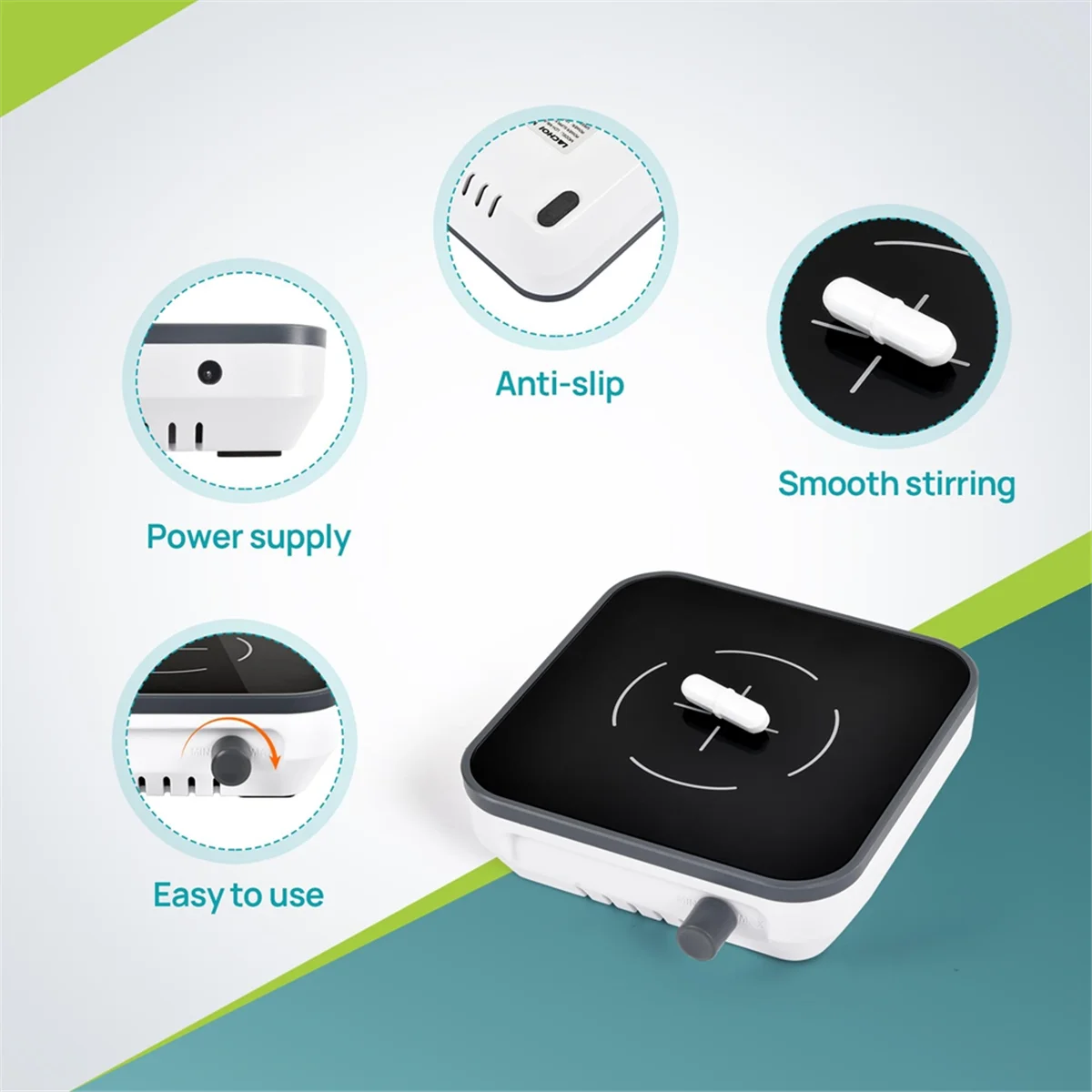 A61I Magnetic Stirrer with Stirring Bar,1500RPM Brushless DC Motor Magnetic Max Liquid Stirring Capacity 2000ml US Plug
A61I Magnetic Stirrer with Stirring Bar,1500RPM Brushless DC Motor Magnetic Max Liquid Stirring Capacity 2000ml US Plug