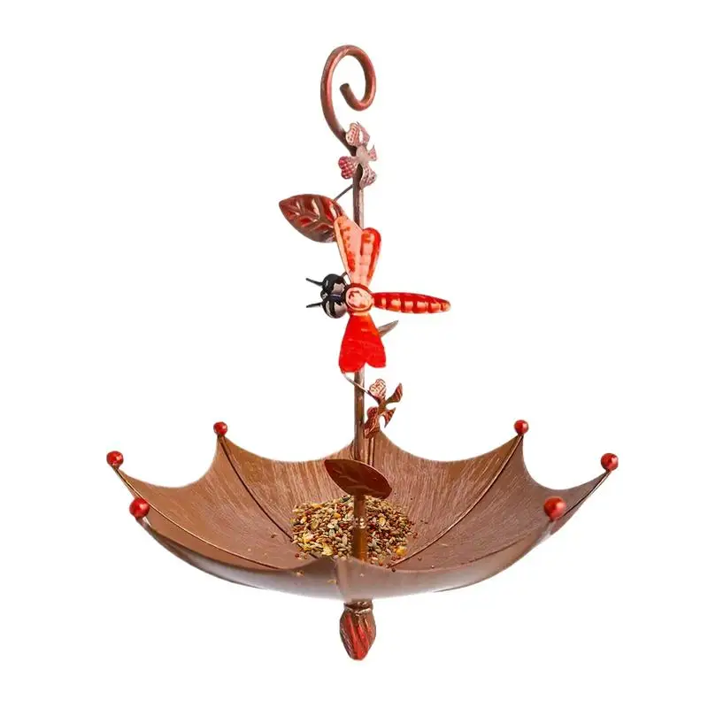 Bird Feeder Hangable Hummingbird Food Station Anti-Spill Decorative Umbrella-Shaped Bird Feeding Tray For Garden Decoration
Bird Feeder Hangable Hummingbird Food Station Anti-Spill Decorative Umbrella-Shaped Bird Feeding Tray For Garden Decoration