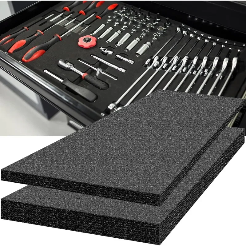 Tool Box Foam 2Pack 1pc 48x24x2in & 1pc 48x24x1in, Foam Inserts for Cases, Polyethylene Storage Sheets
Tool Box Foam 2Pack 1pc 48x24x2in & 1pc 48x24x1in, Foam Inserts for Cases, Polyethylene Storage Sheets