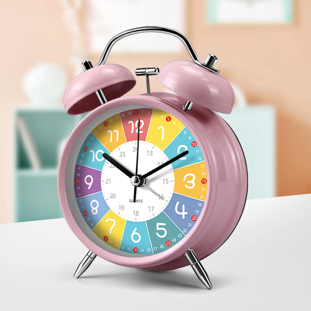 4 Inch Twin Bell Alarm Clock Early Education Metal Frame Wake-up Tool For Children Large Volume Alarm Clock With Night Light
4 Inch Twin Bell Alarm Clock Early Education Metal Frame Wake-up Tool For Children Large Volume Alarm Clock With Night Light