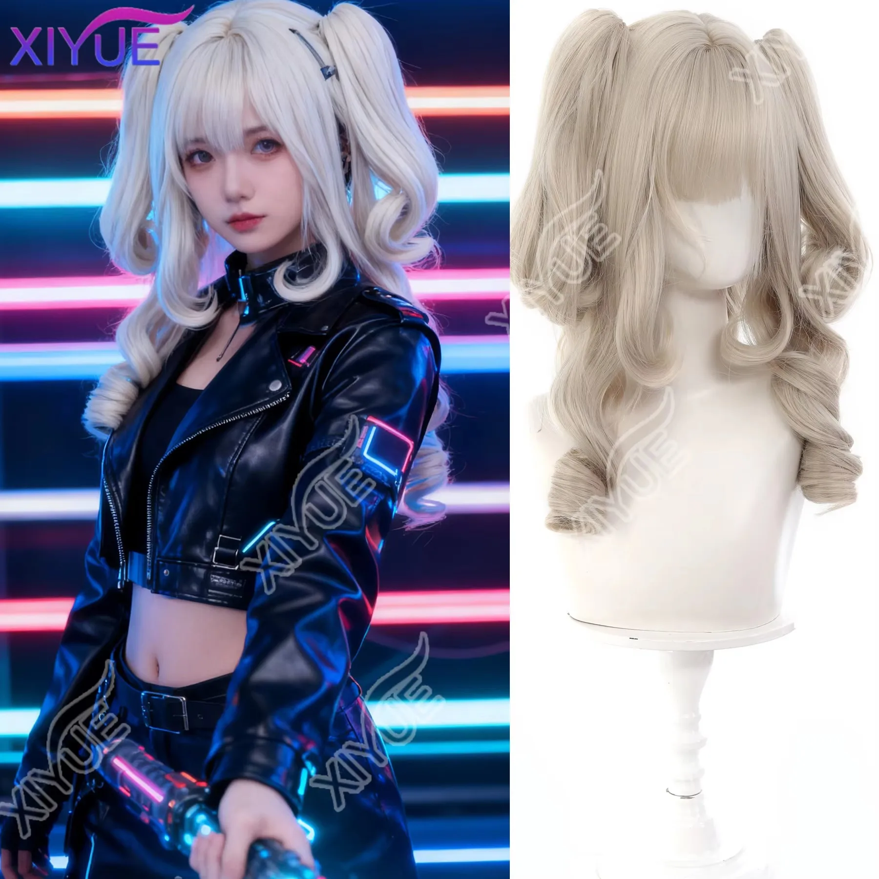 Synthetic Princess Cut Double ponytail Lolita Wig with Bangs Girl White gray Cosplay Halloween Harajuku wig XIYUE
Synthetic Princess Cut Double ponytail Lolita Wig with Bangs Girl White gray Cosplay Halloween Harajuku wig XIYUE