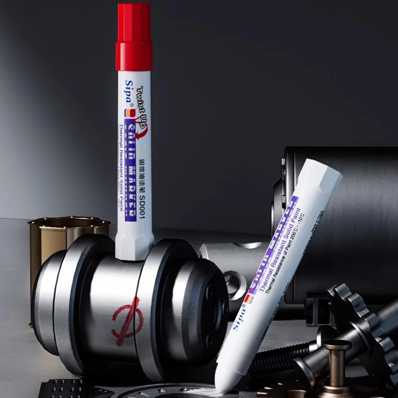 Solid Paint Pen Industrial High Temperature Resistant Waterproof Oil-proof Non-fading for Wood Cement Plastic Glass Tire Mark
Solid Paint Pen Industrial High Temperature Resistant Waterproof Oil-proof Non-fading for Wood Cement Plastic Glass Tire Mark