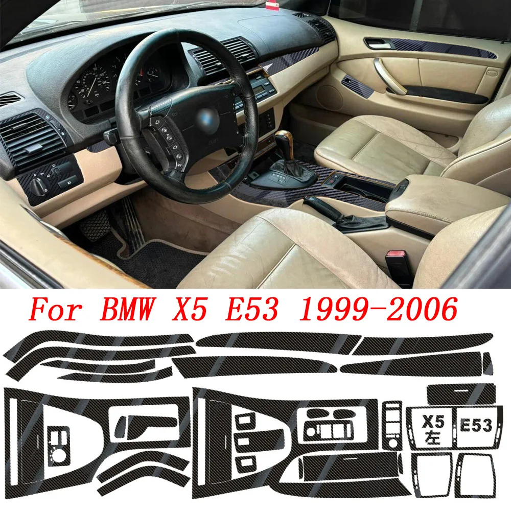 Car-Styling 3d 5D Carbon Fiber Car Interior Center Console Color Change Molding Sticker Decals For BMW X5 E53 1999-2006
Car-Styling 3d 5D Carbon Fiber Car Interior Center Console Color Change Molding Sticker Decals For BMW X5 E53 1999-2006