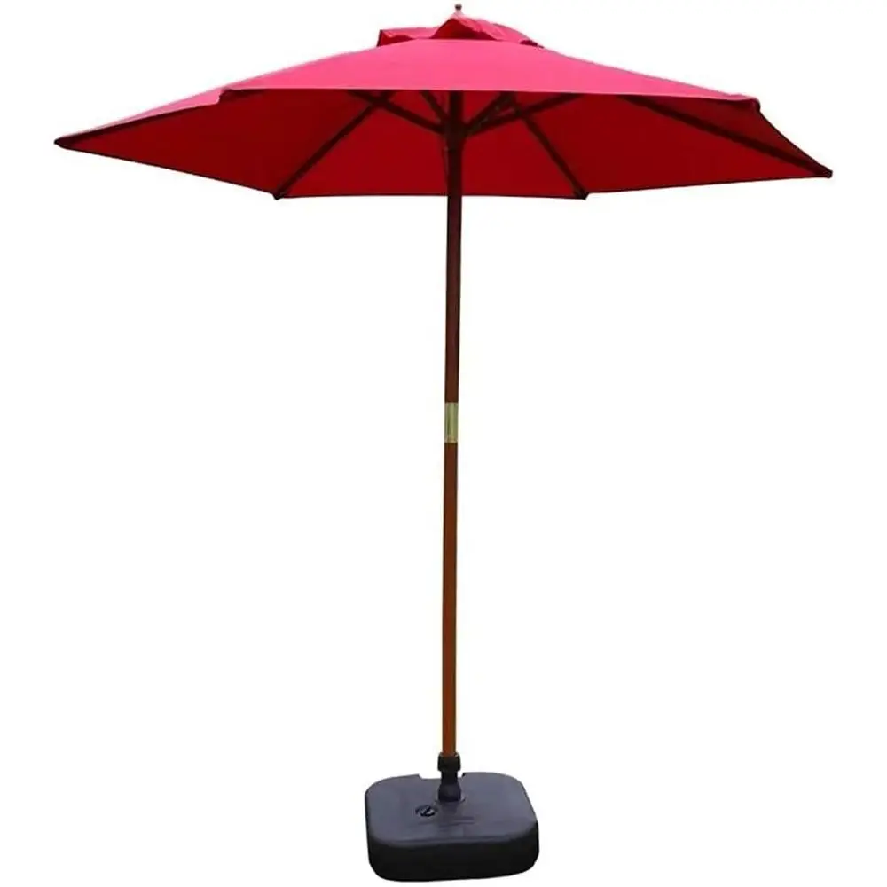 Круглый деревянный пляжный зонт с водяным утяжелителем на 20 кг, уличный солнцезащитный зонт для патио, 6 спиц
Круглый деревянный пляжный зонт с водяным утяжелителем на 20 кг, уличный солнцезащитный зонт для патио, 6 спиц