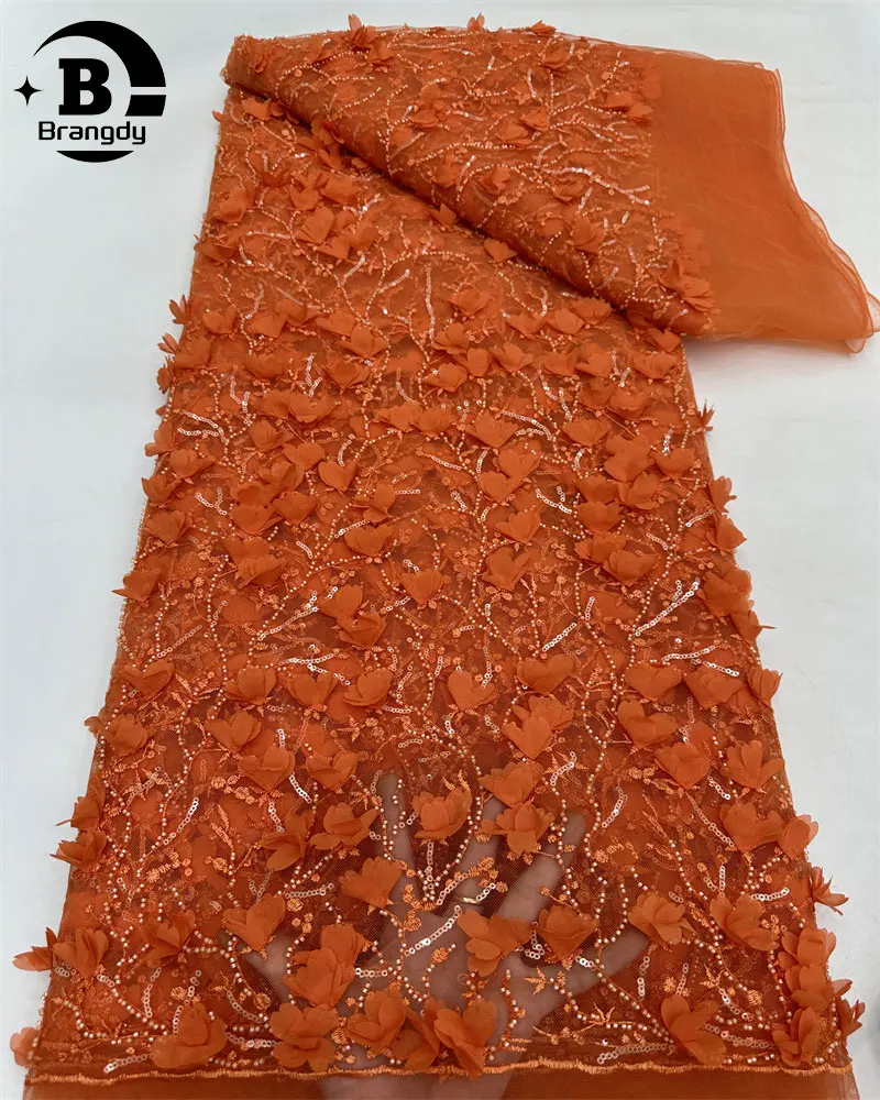 African Nigerian 3D Flower Lace Fabric 2024 High Quality 5 Yard Sequins Embroidery French Nigeria For Women Wedding
African Nigerian 3D Flower Lace Fabric 2024 High Quality 5 Yard Sequins Embroidery French Nigeria For Women Wedding