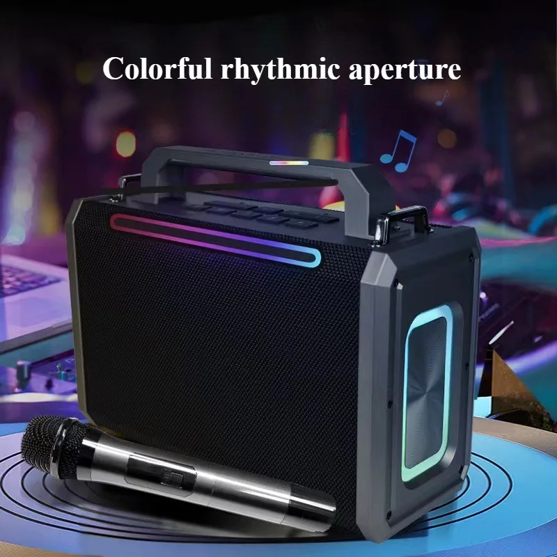 High Power Handheld Strap Wireless Bluetooth Speaker Home Karaoke Speaker Portable Outdoor Card Insertion Subwoofer L208
High Power Handheld Strap Wireless Bluetooth Speaker Home Karaoke Speaker Portable Outdoor Card Insertion Subwoofer L208