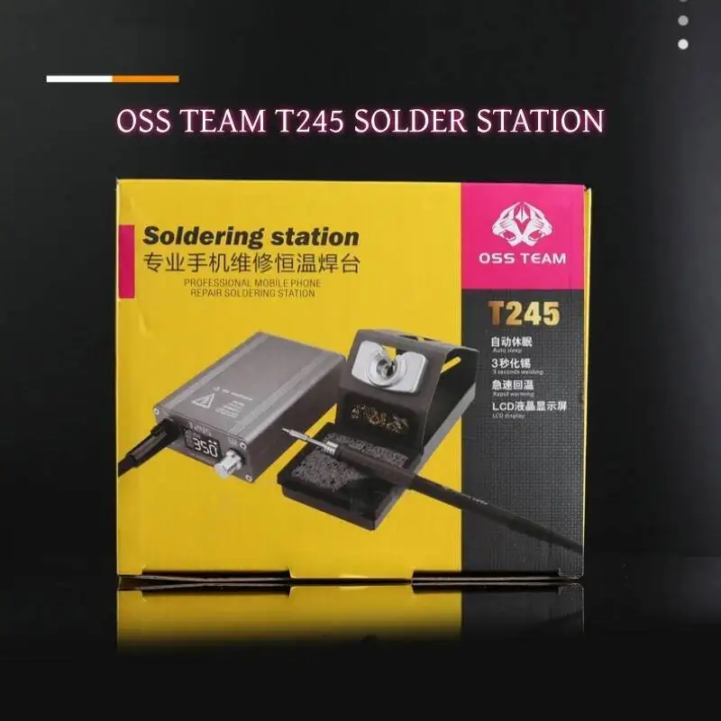 C245 Soldering Station Fast Temperature Recovery Stable Constant Temperature Anti-Static Handle Professional Welding Equipment
C245 Soldering Station Fast Temperature Recovery Stable Constant Temperature Anti-Static Handle Professional Welding Equipment