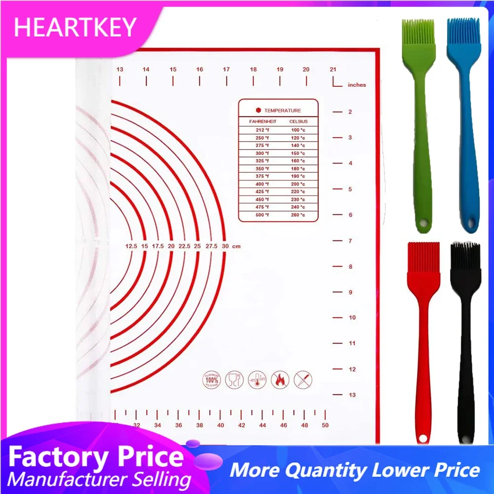 Supersize Kneading Dough Silicone Pastry Baking Mat Non Stick Pad Macarons New Red Black Kitchen Rolling Crepes Pizza 
Supersize Kneading Dough Silicone Pastry Baking Mat Non Stick Pad Macarons New Red Black Kitchen Rolling Crepes Pizza