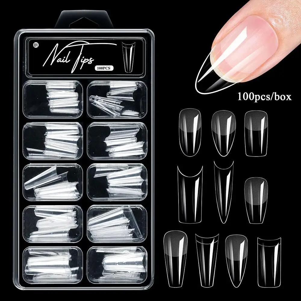 100Pcs Fake Nail Transparent French Nail Full/Half Cover Manicure Tools Nails Extension Seamless Almond Nail Decor Press On Nail
100Pcs Fake Nail Transparent French Nail Full/Half Cover Manicure Tools Nails Extension Seamless Almond Nail Decor Press On Nail