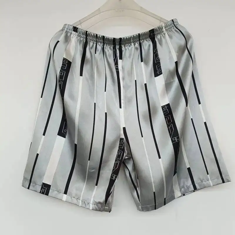 Male Plus Size Casual Sleeping Bottoms Summer Glossy Print Satin Men's Shorts Underwears 
Male Plus Size Casual Sleeping Bottoms Summer Glossy Print Satin Men's Shorts Underwears