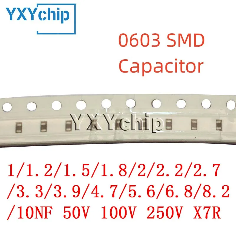 100 шт. 0603 SMD конденсатор 1/1.2/1.5/1.8/2/2.2/2.7/3.3/3.9/4.7/5.6/6. 2/10NF 50 в 8/8 в 100 В X7R 250
100 шт. 0603 SMD конденсатор 1/1.2/1.5/1.8/2/2.2/2.7/3.3/3.9/4.7/5.6/6. 2/10NF 50 в 8/8 в 100 В X7R 250