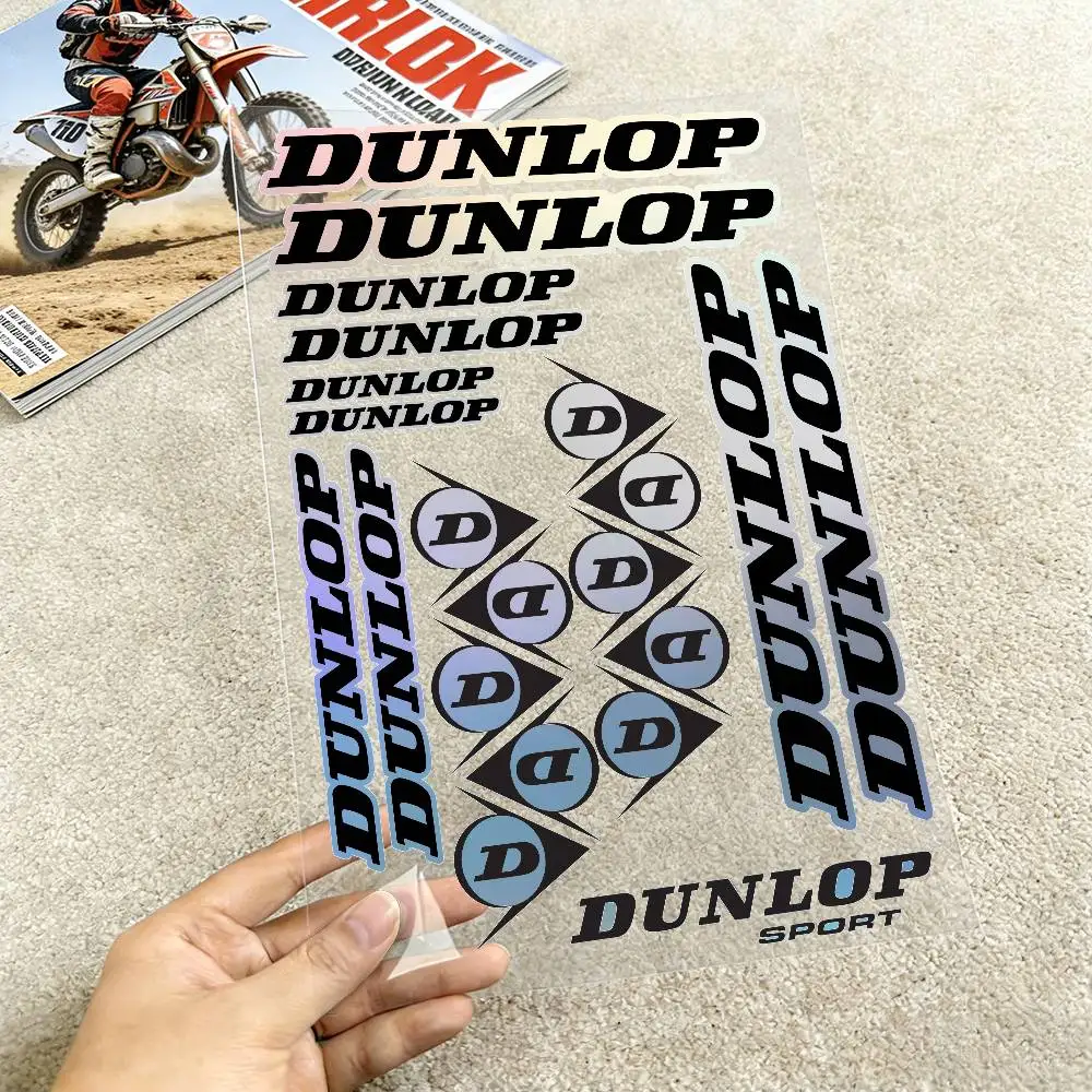 Laser For DUNLOP Waterproof Reflective Motorbike Stickers Easy Peel Removable Decals For Motorcycle Car
Laser For DUNLOP Waterproof Reflective Motorbike Stickers Easy Peel Removable Decals For Motorcycle Car