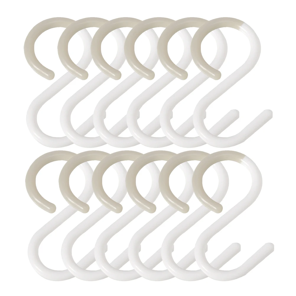 12pcs S Hooks Plastic Hangers Closet Clothes Bathroom Towel Keys Rustproof Home Organization Hooks
12pcs S Hooks Plastic Hangers Closet Clothes Bathroom Towel Keys Rustproof Home Organization Hooks