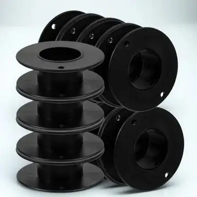 12pcs Bobbins For Sewing Machine Clear Plastic Empty Spools Wear-Resistant Replacement Compact Thread Accessories