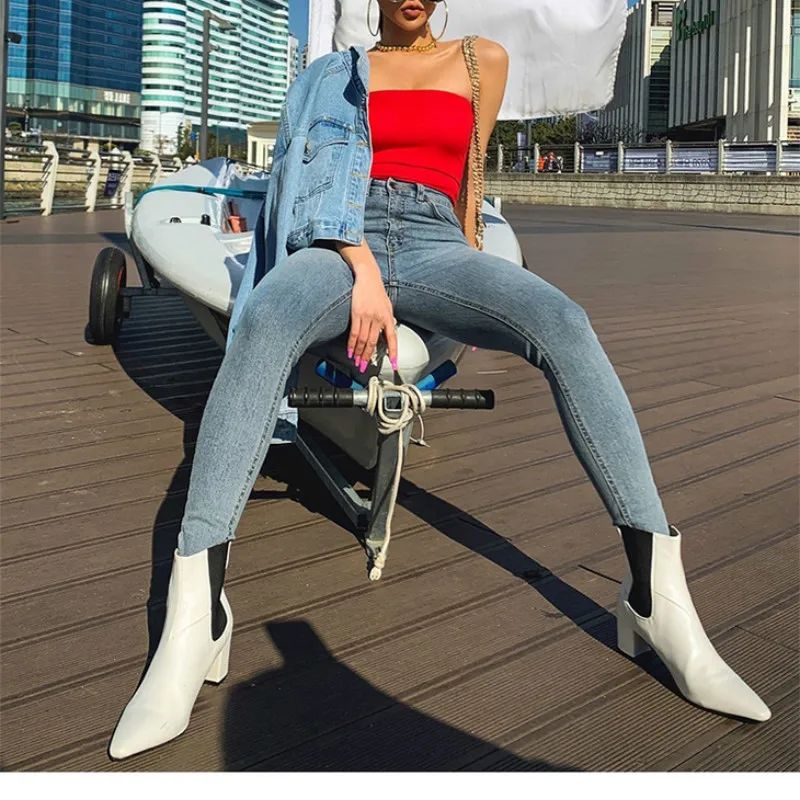 2024 Women's Jeans High Waist Stretch Skinny Denim Pants 2024 Autumn and Winter Blue Retro Washed Pencil Pants Stretch Slim Fit
2024 Women's Jeans High Waist Stretch Skinny Denim Pants 2024 Autumn and Winter Blue Retro Washed Pencil Pants Stretch Slim Fit