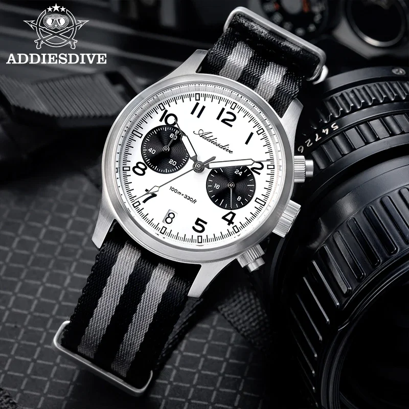 ADDIESDIVE New Men's Watch Luxury Sapphire VK64 Quartz Wristwatch Chronograph 39mm Luminous 100m Waterproof 316L Stainless Steel
ADDIESDIVE New Men's Watch Luxury Sapphire VK64 Quartz Wristwatch Chronograph 39mm Luminous 100m Waterproof 316L Stainless Steel