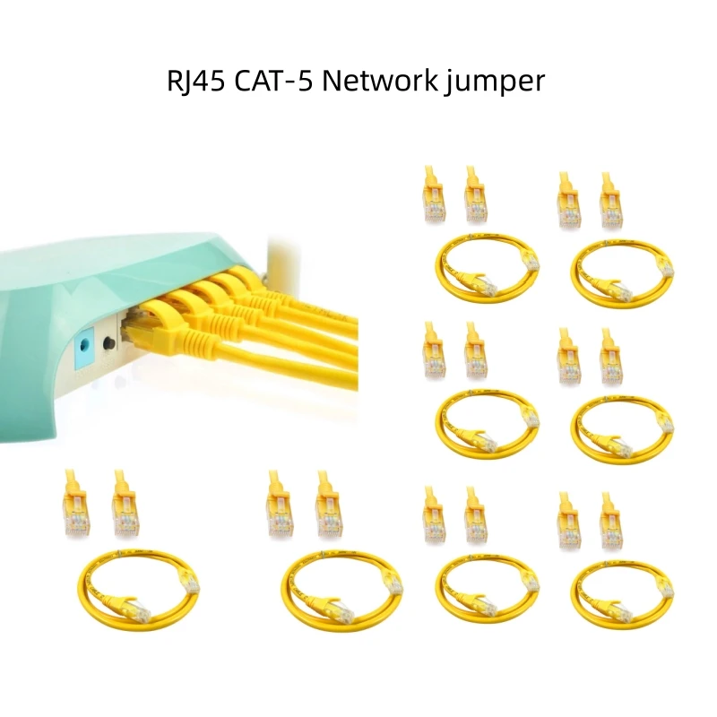 5/3/1pcs For PC Router Durable Yellow PVC CAT5 RJ45 Ethernet LAN Network Patch Cable
5/3/1pcs For PC Router Durable Yellow PVC CAT5 RJ45 Ethernet LAN Network Patch Cable