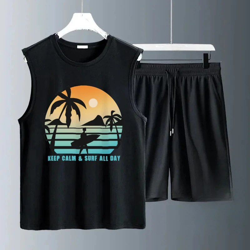 2025 Men's Summer Sleeveless Skateboard graphic print Casual Sets Breathable Daily Outfit Comfortable Fashionable suits gym sets
2025 Men's Summer Sleeveless Skateboard graphic print Casual Sets Breathable Daily Outfit Comfortable Fashionable suits gym sets