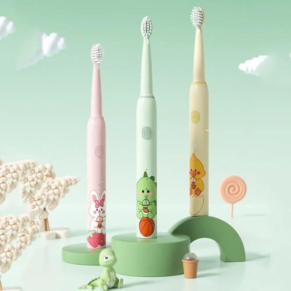 Soft Bristle Children Sonic Electric Toothbrush 4pcs Replacement Heads Cartoon Ultrasonic Bath Toothbrushes USB Rechargeable
Soft Bristle Children Sonic Electric Toothbrush 4pcs Replacement Heads Cartoon Ultrasonic Bath Toothbrushes USB Rechargeable