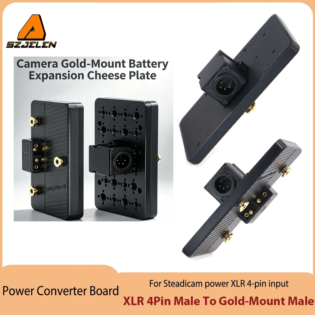 Hot Sale 4 pin XLR to Anton Bauer gold-mount plate for Steadicam power XLR 4-pin input
Hot Sale 4 pin XLR to Anton Bauer gold-mount plate for Steadicam power XLR 4-pin input