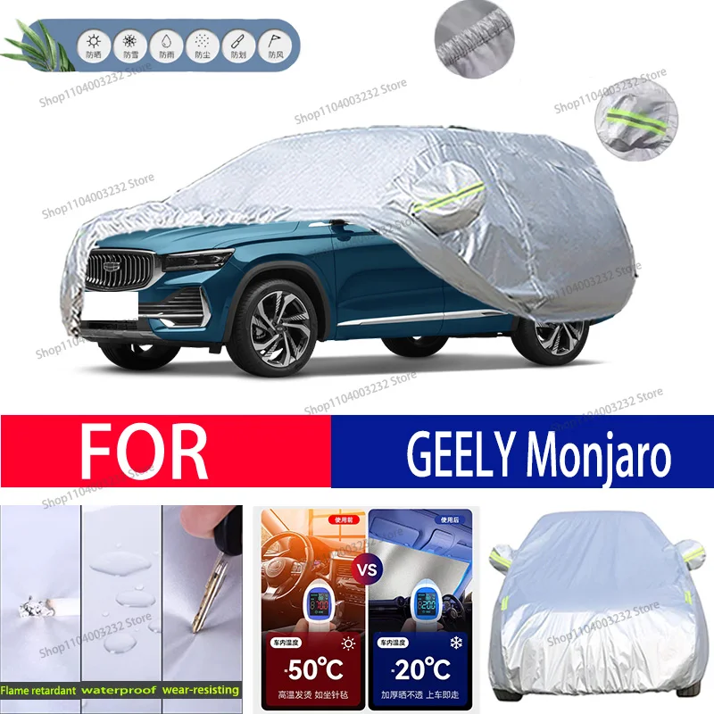 For GEELY Monjaro Car clothing sun protection snow prevention antifreeze car protective cover auto cover
For GEELY Monjaro Car clothing sun protection snow prevention antifreeze car protective cover auto cover