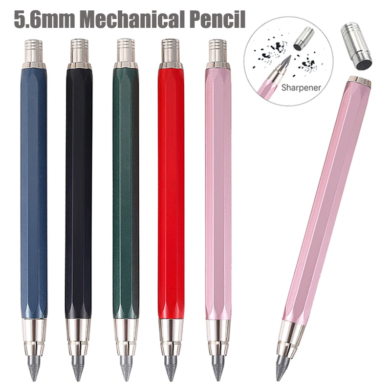 5 Colors All Metal 5.6mm Automatic Pencil 2B 4B 6B 8B Black Lead Core Art Drawing Writing Tool Sketching Manga Design Automatic
5 Colors All Metal 5.6mm Automatic Pencil 2B 4B 6B 8B Black Lead Core Art Drawing Writing Tool Sketching Manga Design Automatic