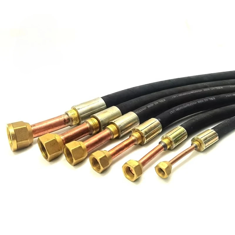 R410a L Type 1/4" 3/8" 1/2" 5/8" 3/4" 7/8" Anti-Corrosion Flexible AC Rubber Hose for Air Conditioning Systems
R410a L Type 1/4" 3/8" 1/2" 5/8" 3/4" 7/8" Anti-Corrosion Flexible AC Rubber Hose for Air Conditioning Systems