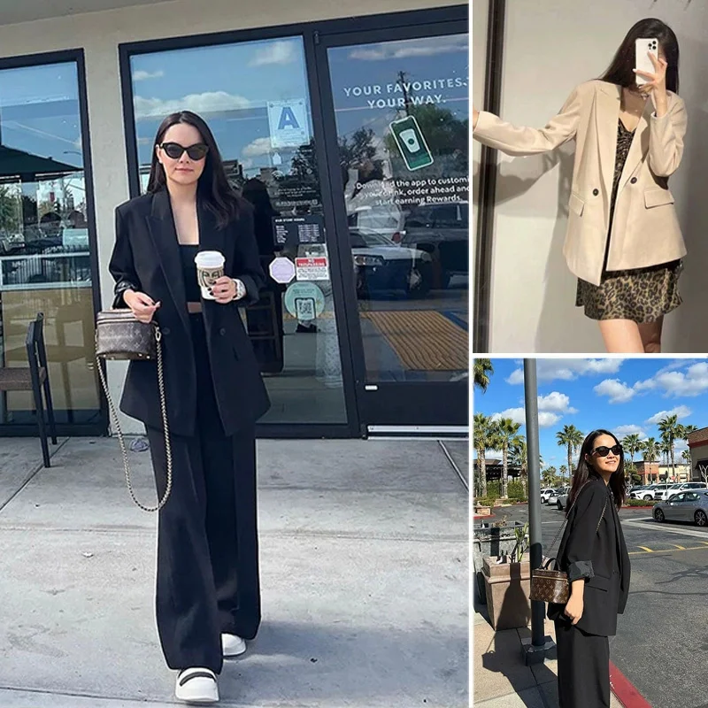 TAOP&ZA Women's 2025 Spring New Fashion Simple Commuter Loose Suit Jacket 2753132
TAOP&ZA Women's 2025 Spring New Fashion Simple Commuter Loose Suit Jacket 2753132