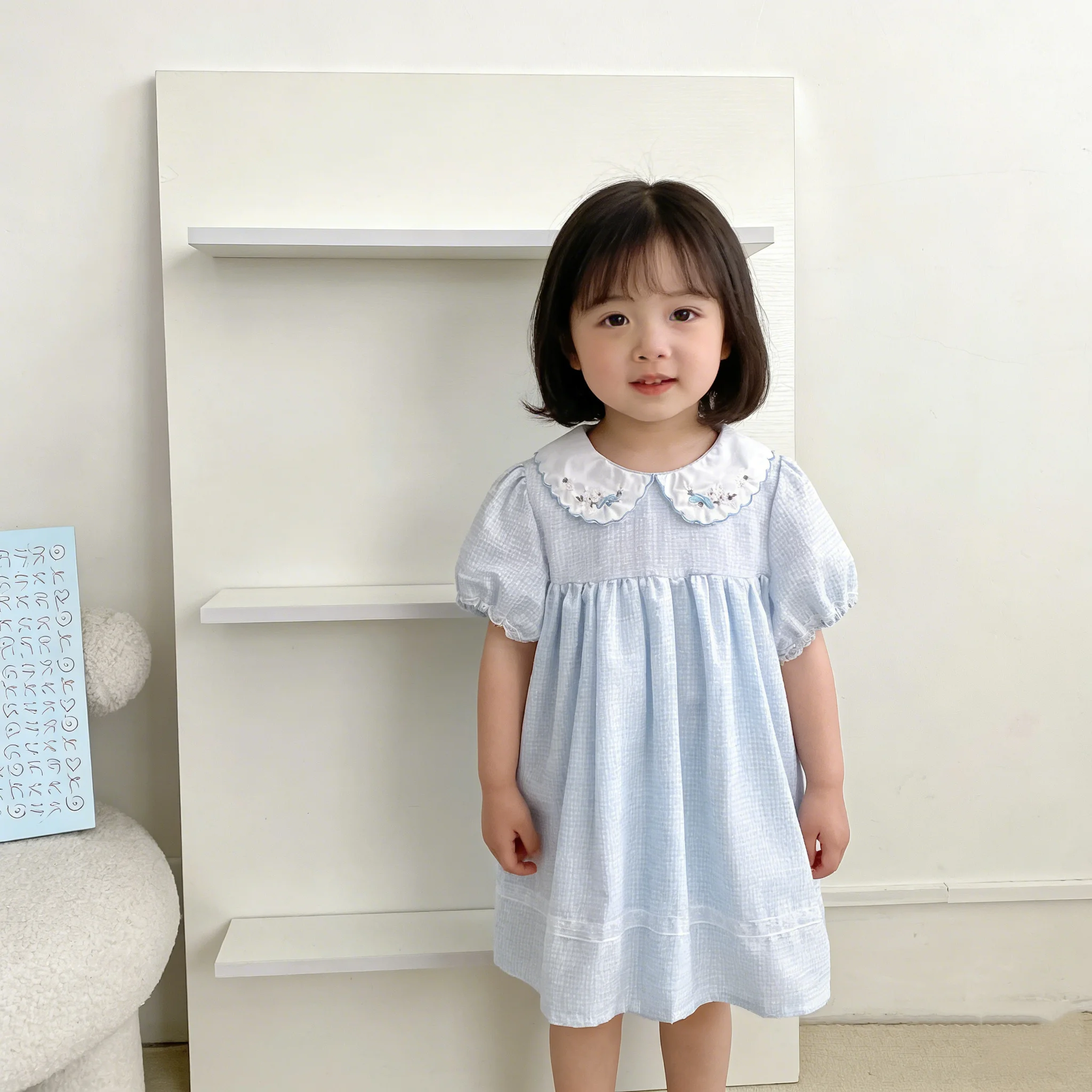 Girls' Korean-style Dress Summer Outfit New Style 2026 Children's Stylish Embroidered Princess Dress Baby Short-Sleeved Skirt
Girls' Korean-style Dress Summer Outfit New Style 2026 Children's Stylish Embroidered Princess Dress Baby Short-Sleeved Skirt