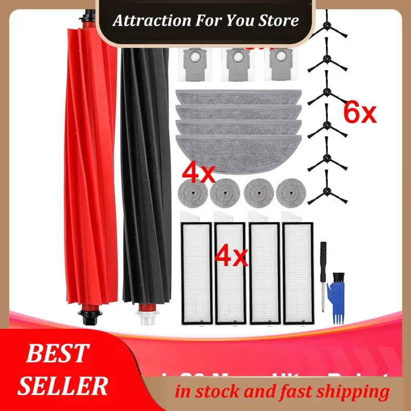 Hot Selling For Roborock S8 Maxv Ultra Robot Vacuum Cleaner Accessories: Main Brushes, Wipes, Side Wipers, Filters, Dust Bags Se
Hot Selling For Roborock S8 Maxv Ultra Robot Vacuum Cleaner Accessories: Main Brushes, Wipes, Side Wipers, Filters, Dust Bags Se