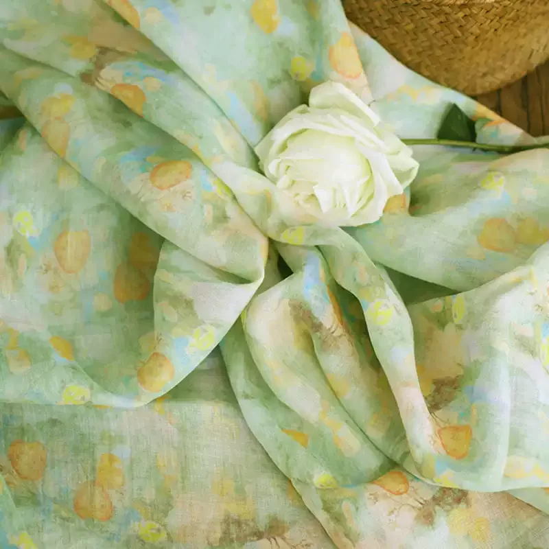 100% ramie fabric with printed patterns, used for making shirts, dresses, and DIY sewing fabrics
100% ramie fabric with printed patterns, used for making shirts, dresses, and DIY sewing fabrics