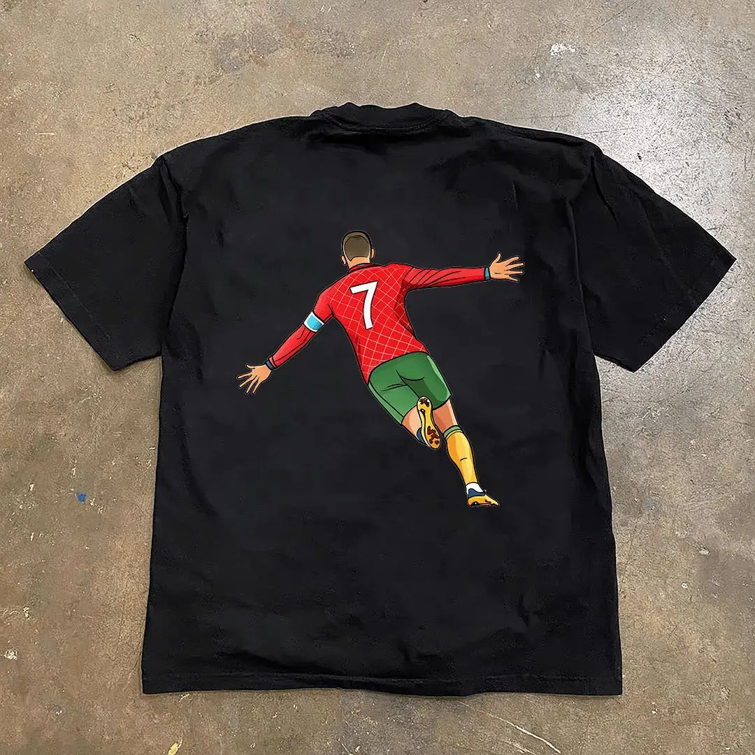 2026-2027 High-Quality Men's Summer New Thickened Cotton Short Sleeve T-Shirt with Premium Printed Design Trendy Brand
2026-2027 High-Quality Men's Summer New Thickened Cotton Short Sleeve T-Shirt with Premium Printed Design Trendy Brand