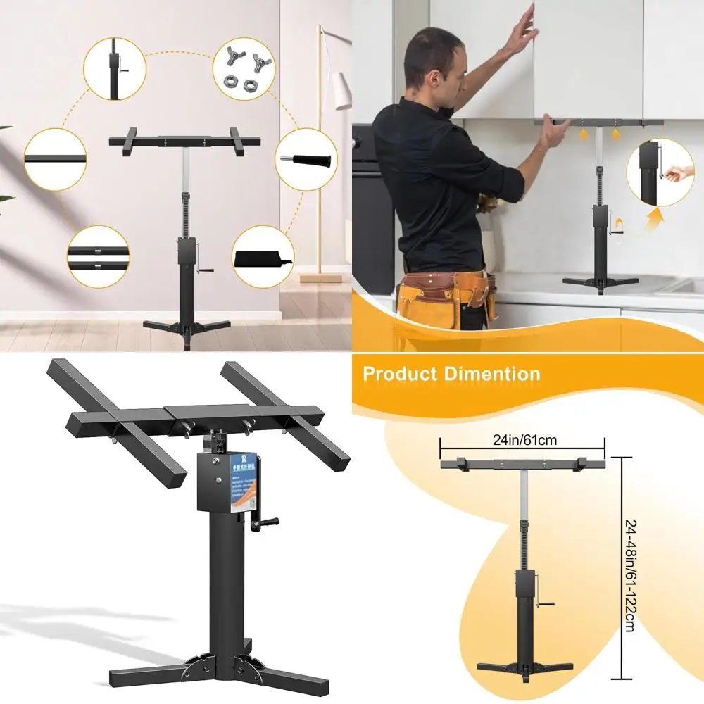 Adjustable Multi-Function Drywall Jack with 440lbs Capacity for Cabinet Installation (48)
Adjustable Multi-Function Drywall Jack with 440lbs Capacity for Cabinet Installation (48)