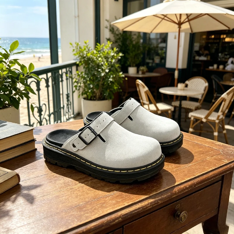 Sandals Men's Slippers Fashion Big Leather Casual Slippers Summer Non Slip Beach Shoes Classic Clogs Shoes Half Slippers for Men
Sandals Men's Slippers Fashion Big Leather Casual Slippers Summer Non Slip Beach Shoes Classic Clogs Shoes Half Slippers for Men