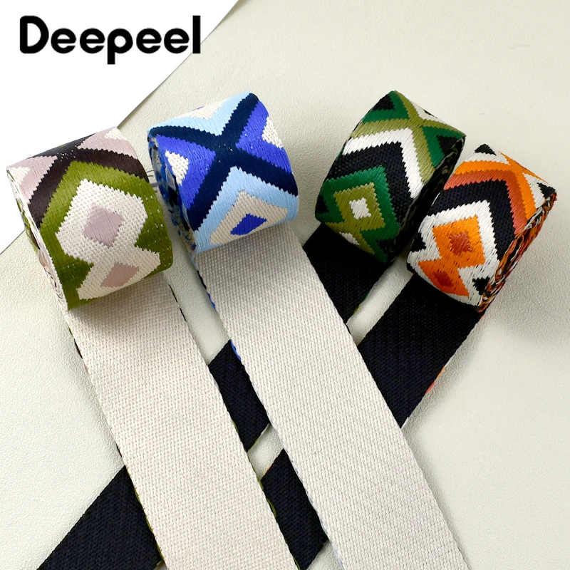 5Meters 38/50mm Jacquard Decorative Ribbon for Sewing Shoulder Bag Straps Clothes Belt Sling Webbing Strap Crafts Accessories
5Meters 38/50mm Jacquard Decorative Ribbon for Sewing Shoulder Bag Straps Clothes Belt Sling Webbing Strap Crafts Accessories
