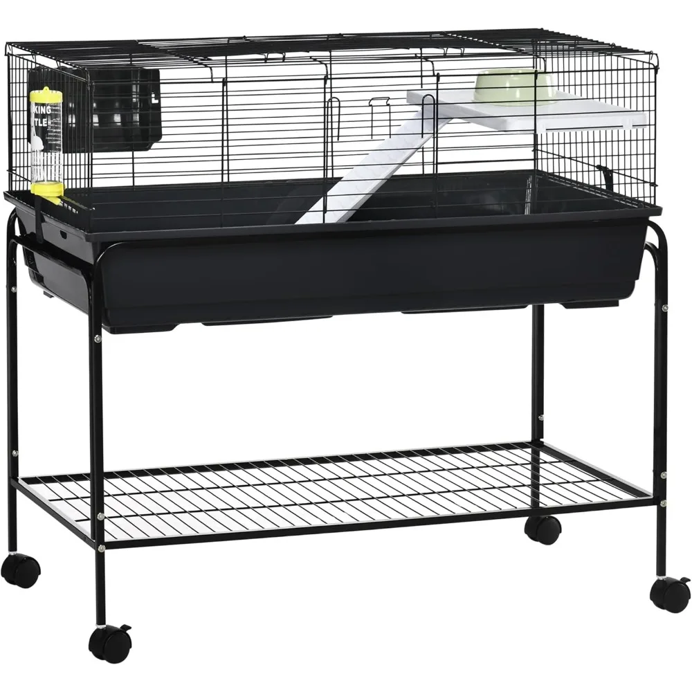 Two Story Small Animal Cage Removable from Stand, Guinea Pig Cage, Hedgehog Cage, Chinchilla Cage, Ferret, with Shelf Wheels, Pe
Two Story Small Animal Cage Removable from Stand, Guinea Pig Cage, Hedgehog Cage, Chinchilla Cage, Ferret, with Shelf Wheels, Pe