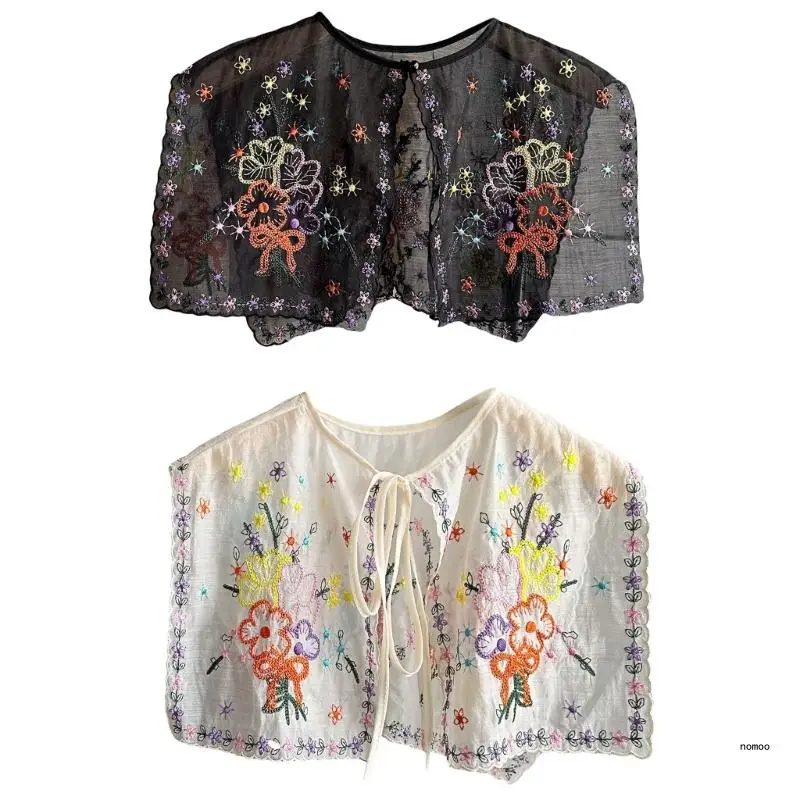 Colorful Lace Collar Lapel with Rose Embroidery Flower Collar for Blouse
Colorful Lace Collar Lapel with Rose Embroidery Flower Collar for Blouse