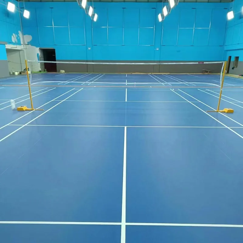Beable 5.0mm Thick PVC Badminton Floor Mats Green Red Blue Color With Shock-absorbing Foam Back White Lines LOGO Easy To Roll
Beable 5.0mm Thick PVC Badminton Floor Mats Green Red Blue Color With Shock-absorbing Foam Back White Lines LOGO Easy To Roll