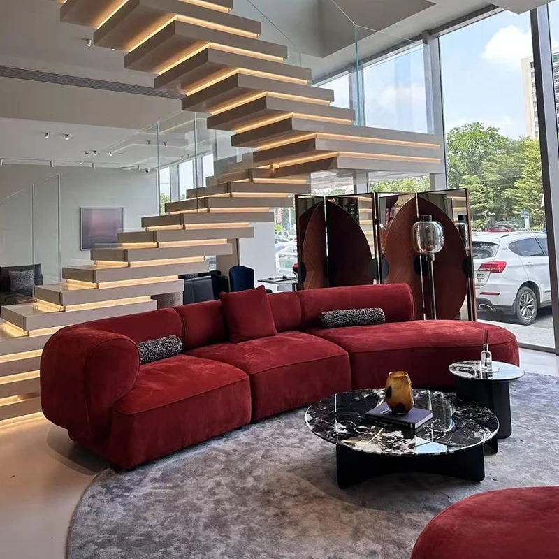 European Red Living Room Sofas Classic Minimalist Soft Curved Living Room Sofa Modern Nordic Couch Wohnzimmer Furniture For Home
European Red Living Room Sofas Classic Minimalist Soft Curved Living Room Sofa Modern Nordic Couch Wohnzimmer Furniture For Home