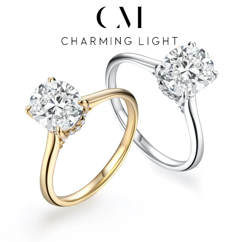 CHARMING Luxury 2.0CT Moissanite Rings Lab Diamond 10*7mm Engagement Wedding Rings 925 Sterling Silver Women Finger Band Jewely
CHARMING Luxury 2.0CT Moissanite Rings Lab Diamond 10*7mm Engagement Wedding Rings 925 Sterling Silver Women Finger Band Jewely