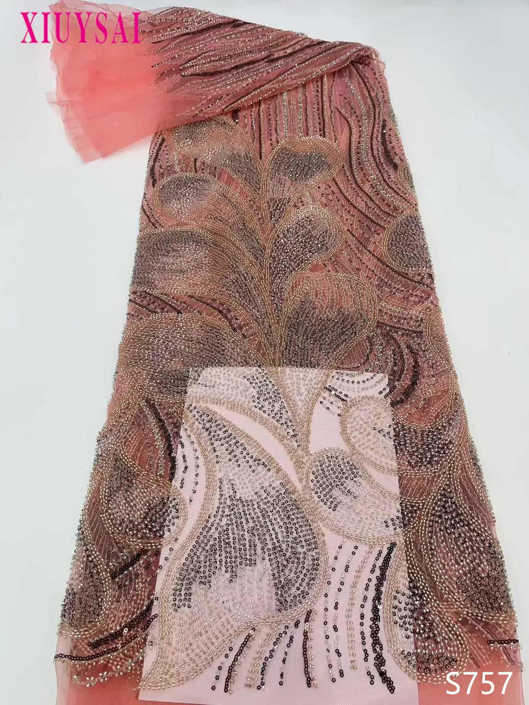 French Mesh Lace 2025 Fabrics Embroidery Sequins Tulle Beaded African Fabric for Women Party Dresses 5Yards Sewing Meters
French Mesh Lace 2025 Fabrics Embroidery Sequins Tulle Beaded African Fabric for Women Party Dresses 5Yards Sewing Meters