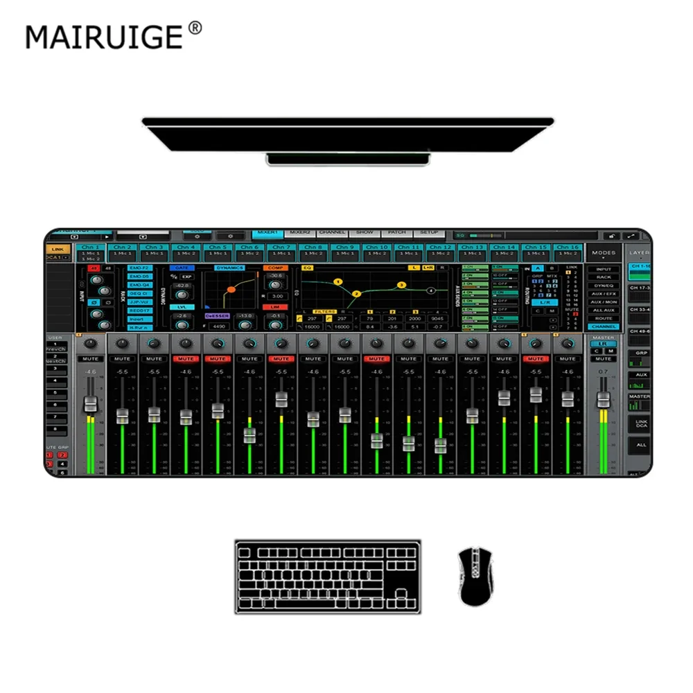 Mouse Pad XXL 800x300/900X400mm Keyboard Pad Audio Mixer Mixing Console DIY Custom Game Desk Mat Gaming PC Mousepad Large Pads
Mouse Pad XXL 800x300/900X400mm Keyboard Pad Audio Mixer Mixing Console DIY Custom Game Desk Mat Gaming PC Mousepad Large Pads