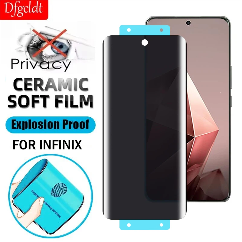 3D Anti-Spy Ceramic Soft Film for Infinix Note 50s 40s 40 Hot 50 Pro+ Full Curved Screen Protector for Zero 40 30 4G Zero Ultra
3D Anti-Spy Ceramic Soft Film for Infinix Note 50s 40s 40 Hot 50 Pro+ Full Curved Screen Protector for Zero 40 30 4G Zero Ultra
