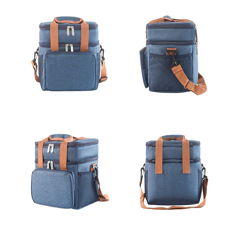 A78Z-Crossbody Lunch Bag Double Layer Capacity Handbag Thermal Insulated Lunch Bag Portable Outdoor Picnic Easy To Use Blue
A78Z-Crossbody Lunch Bag Double Layer Capacity Handbag Thermal Insulated Lunch Bag Portable Outdoor Picnic Easy To Use Blue
